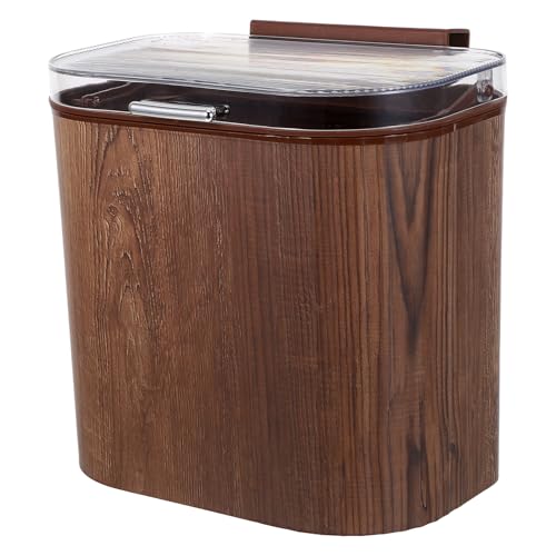 Caneca de basura colgante de pared con tapa ligera