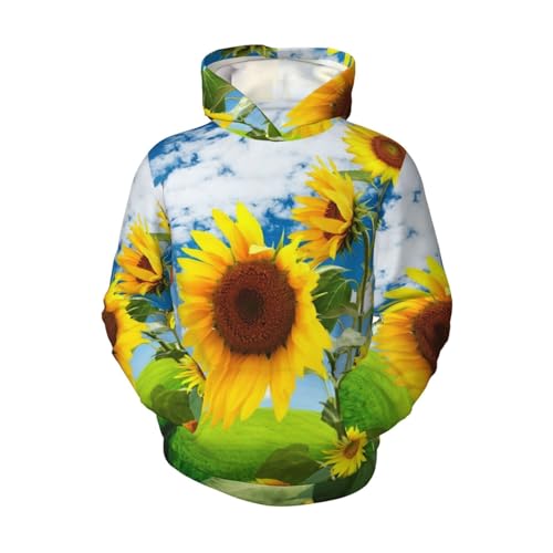 Sunflower Boy, Girls Sports Shirt Youth Pullover Fashion Hooded Sweatshirt4