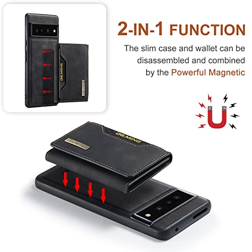 UDBKKDX 2 in 1 Detachable Wallet & Phone Case For Google Pixel 7 Pro - Image 2