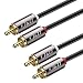 Produktbild J&D Cinch Audio Kabel, Goldbeschichtet 2 Cinch Männlich zu Männlich Stereo Audio kabel, 3m