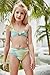 Kids Girls Tie Dye Swimwear Sets Holiday Cute Stretchy Bottom Tie Split Bikinis Sets Swimsuit Bathing Suit (Green, 130)