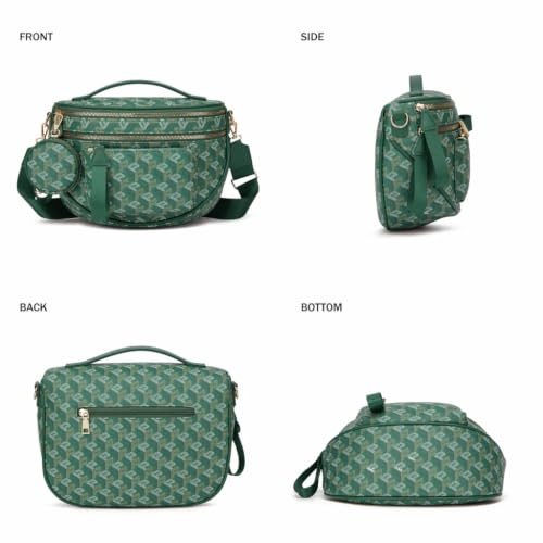 Image of Makes Checkered Crossbody Bag Bum Bag for Women with Pouch