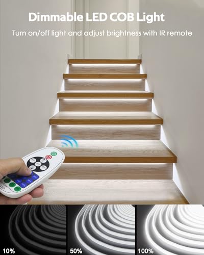 Tira de Luces LED Blanco Día 16.4FT Flexible Neon Para Interior y Exterior miniatura 5