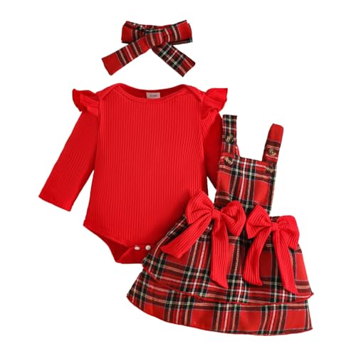 Barboteuse bébé fille hiver vêtement manches longues à jupe et nœud