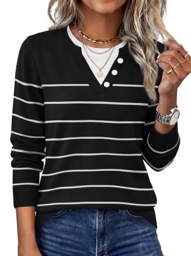 WIHOLL Lightweight Sweaters for Women Long Sleeve Knitwear