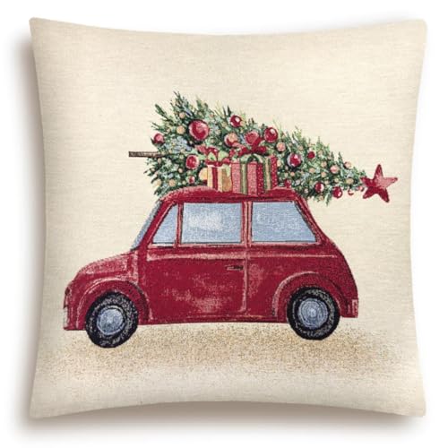 Home of Christmas Hochwertiger Gobelin Kissenhülle für Weihnachten...