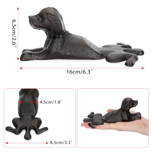 Sumnacon ID-06 Cast Iron Door Stop - Heavy Duty Rustic Door Stopper Avoid Drilling Hole thumb #4