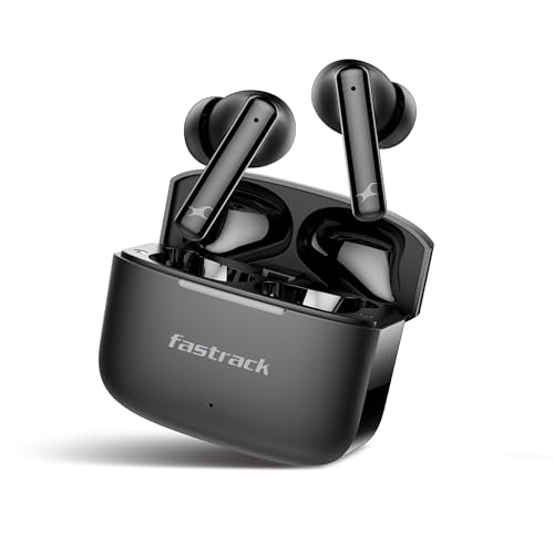 Image of Fastrack Fpods FQ100|BT5.4 TWS Earbuds, 50Hrs Playtime, Quad mic ENC for Crystal Clear Calls, Low Latency Gaming Mode Upto 40ms,NitroFast Charge - 200 Min in 10 Min,13mm Extra Deep Bass Drivers,IPX4