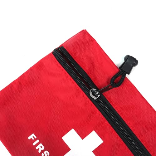 Image of Red First Aid Bag Empty First Aid Kit Empty Waterproof First Aid Pouch Small Mini for First Aid Kits Pack Emergency Hiking Backpacking Camping Travel Car Cycling (Red, 6x4.3Inch)