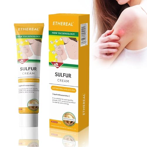 Schwefelsalbe 20g, Antimykotische Creme, antibakterielle und bakteriostatische Salbe, schuppenflechte salbe, geeignet für Milben Insektenstiche, entzündliche Hautreizungen, Juckreiz