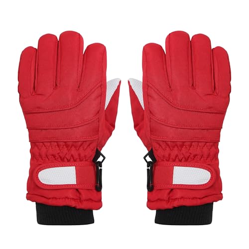 Image of FabSeasons Unisex Warm Winter Gloves, Waterproof, Windproof for Hiking, Driving, Running & Outdoors, Fits for 3-5 Years Old Boys and Girls