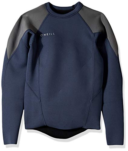 O'Neill Wetsuits Youth Reactor-2 2mm Long Sleeve Top, Slate/Graph/Cool Grey, 8