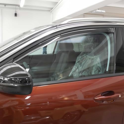 OMAC Deflectores de viento, compatibles con Peugeot 3008 5008 2016-2022 delanteros, 2 X | Protección contra la lluvia para ventanas de coche