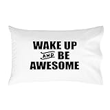 Oh, Susannah Wake up and Be Awesome Toddler Size Pillowcase (1 Pillow Cover 14 x 20.5 Inches) Kids Pillow Case