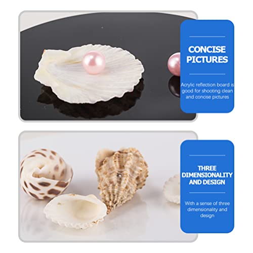 SOLUSTRE 2 Unidades Placa De Reflexão Acrílica Placas De Exibição Reflexivas Adereços De Fotografia