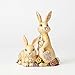 Jim Shore HWC by Enesco 2 Bunnies with Flowers