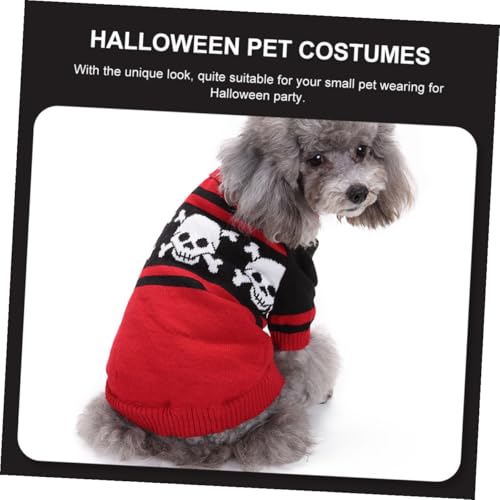 Disfraz Halloween para Perro Esqueleto Rojo XL miniatura 3