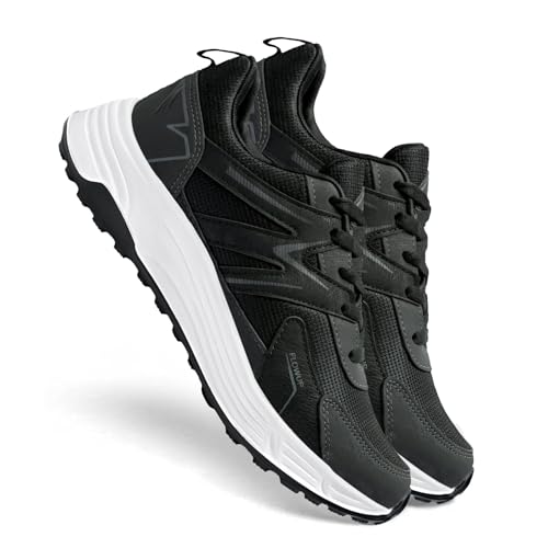 Image of BRUTON RuneX-624 Men's Running Shoes | Lightweight Sports Shoes for Men | Comfortable Walking Jogging Gym Shoes | Breathable Lace-Up Training Footwear