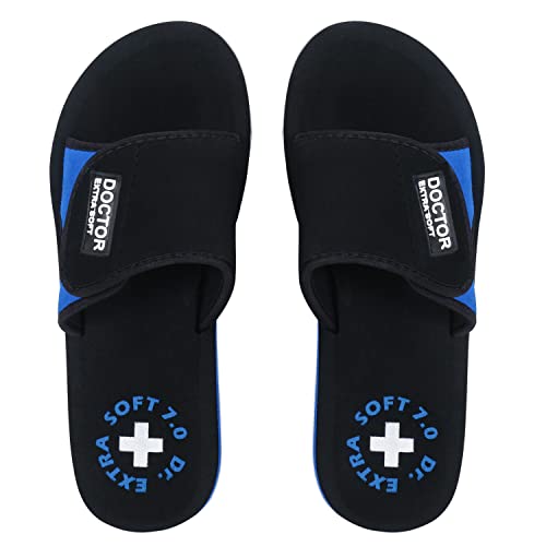 Image of DOCTOR EXTRA SOFT Women's Care Orthopaedic and Diabetic Adjustable Strape Super Comfort Dr Sliders Flipflops and House Slippers for Women's & Girl's Slides D-52