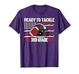 Ready To Tackle 3rd Grade First Day Of School Football Kids T-Shirt