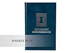 The House of Staunton Luxury Hardcover Chess Scorebook - by US Chess Federation (Marble Blue)