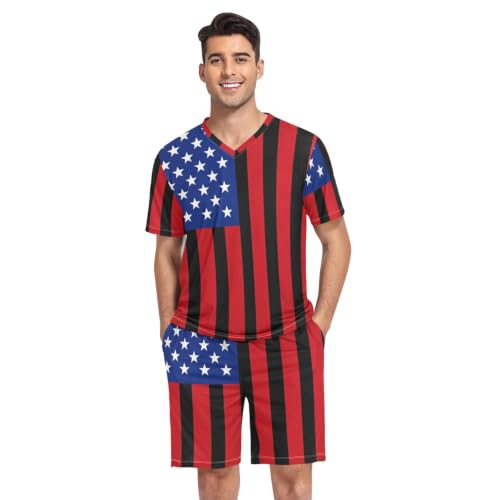 Camisa pijama de hombre manga corta GuoChe dile adiós al calor nocturno con estilo