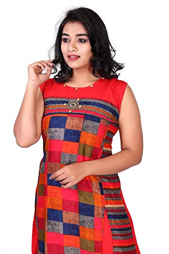 multi chex kurti