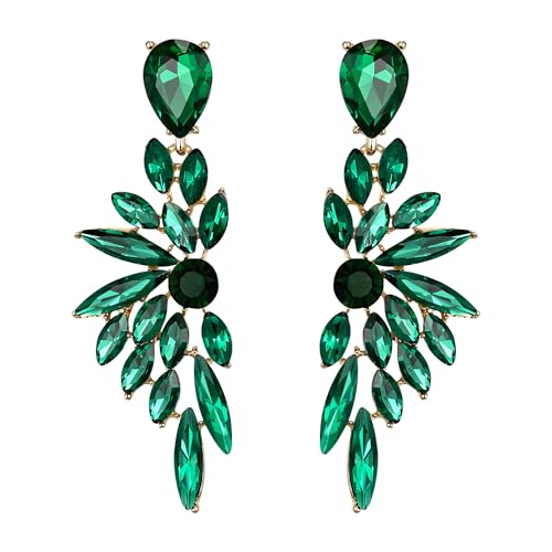 BriLove Women's Wedding Bridal Crystal Teardrop...