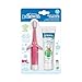 Dr. Brown's Infant-to-Toddler Toothbrush Sets, Pink Elephant & Giraffe with Fluoride-Free Baby Toothpastes, 0-3 Years