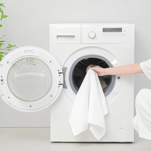 Image of 100% Cotton Kitchen Dish Towels Set, 16 inch x 25 inch Super Absorbent and Soft Kitchen Towels, Pack of 8 Dish Cloths for Drying Dishes (400 GSM)