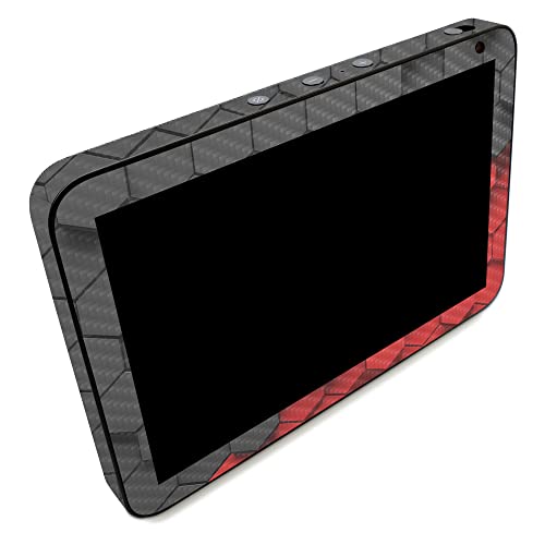 Image of MightySkins Carbon Fiber Skin Compatible with Amazon Echo Show 8 (Gen 2) - Two-Tone Hex | Protective, Durable Textured Carbon Fiber Finish | Easy to Apply | Made in The USA