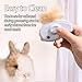 MANON ROSA Pet Grooming Comb 2Pcs Detangling Small Animal Combs for Removing Matted Hair & Knots for Bunnies Rabbits Hamsters Guinea Pigs Chinchilla Kittens Puppies