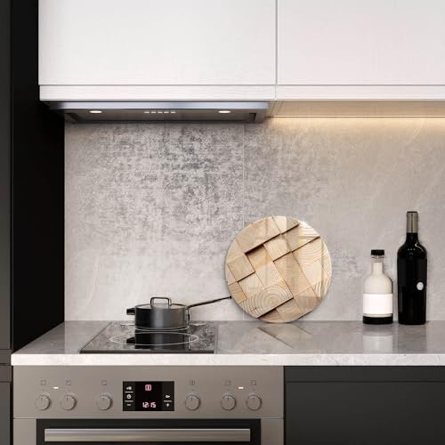 Protection plaque induction 30cm accessoires de cuisine Wallfluent bois - 3