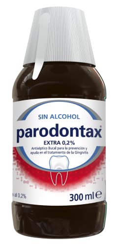 Parodontax Enjuague Bucal Extra, Antiséptico Bucal Para la Prevención y Ayuda en el Tratamiento de la Gingivitis, Sin Alcohol, 300 ml