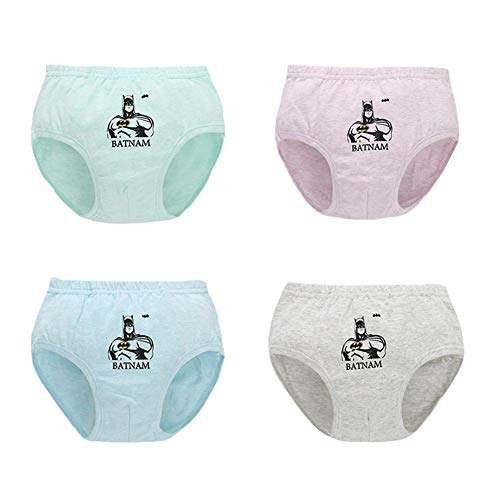 Boxer Garçon Slip Enfant, Slip Garcon Coton, Culotte sous-Vêtement 2-16 Ans, 4 Pack (Culotte Triangle,175cm) Cover