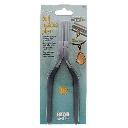 The Beadsmith Bail Making Pliers – Creates 3.5Mm And 5.5Mm Loops – Wire Looping And Wire Bending Plier – 7 Inches – Steel Head & Double Leaf Springs – Tool For Jewelry Making #TOP6
