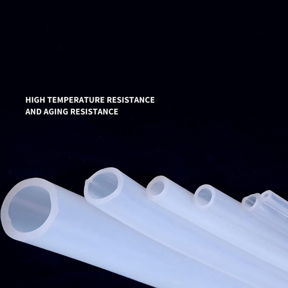 FarDeer Flessibile in gomma siliconica tubo,5mm ID x OD 8mm - Tubo in silicone, Può essere utilizzato per strumenti pneumatici, macchinari (12×14mm, 1M)