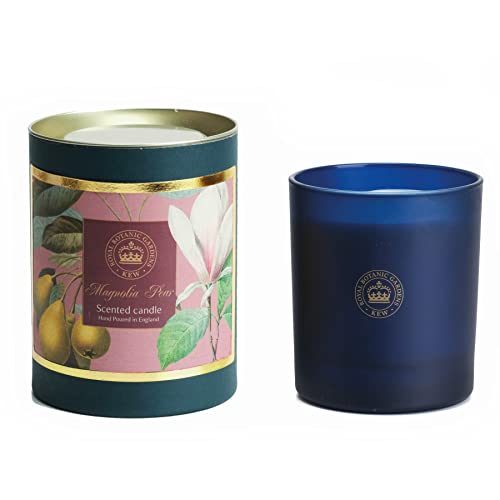 Kew Garden Scented Soy Wax Jar Candle Fragrance Magnolia Pear 50 Hrs