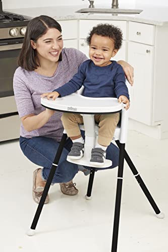 Primo Cozy Tot Deluxe Convertible Folding High Chair & Toddler Chair - Black, Black/White , 14X18X23.6 Inch (Pack Of 1) #TOP2