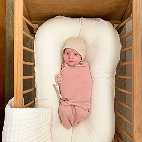 Ely's & Co. Adjustable Swaddles for Newborn, Baby Swaddles 0-3 Months, Swaddle Sack for Baby Girl, 100% Cotton, 2 Pack (Dusty Rose and Mauve Pink Star)