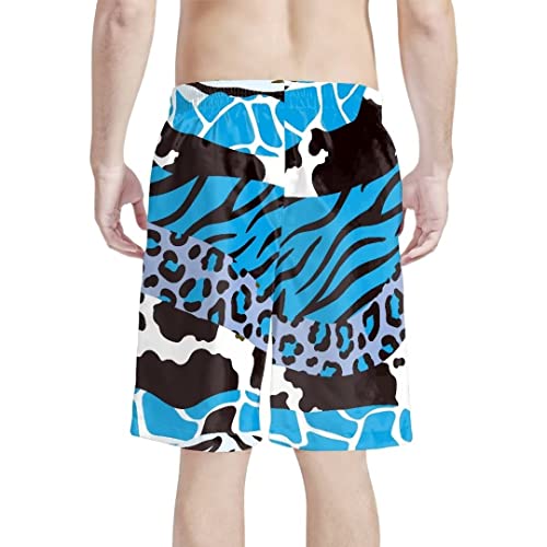 Hawapod Men's Swimming Trunks Short Pink Polka Dots Print Drawstring Quick Dry Bathing Suit Bottoms with Pocket4