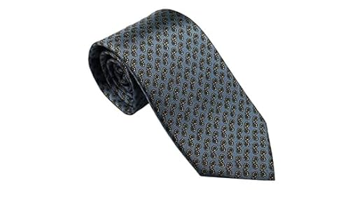 [ダンヒル] ネクタイ COGリピート 約8cm スチールブルー DU21RPTP1C0427R