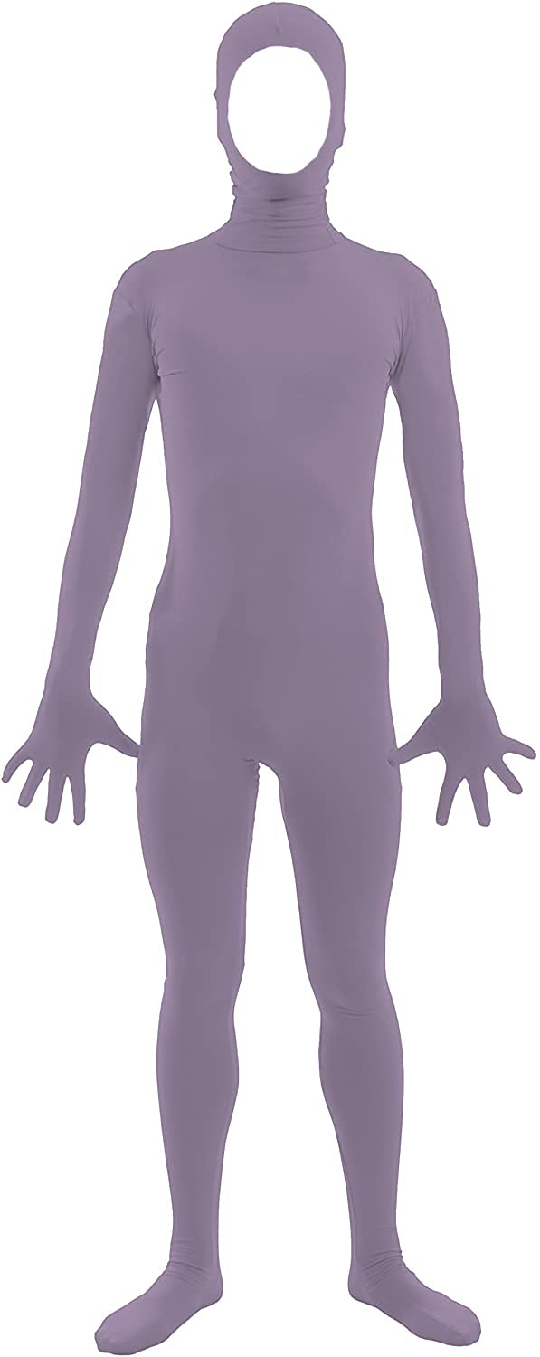 Aniler Men's and Women's Spandex Open Face Full Body Zentai Costume Bodysuit