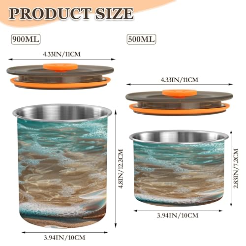 Envase hermético para café Blueangle acero inoxidable 500ml miniatura 2