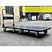 Trolley Industrial Heavy Duty Extra Long Flatbed Truck Trolley Flatbed Silent 8-Wheel Trailer Enlarged and Thickened Flatbed Truck Shopping Cart(Small)