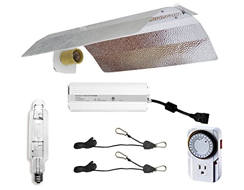 Hydro Crunch 600W Grow Light Digital Dimmable MH System for Plant - Basic Wing Reflector Set