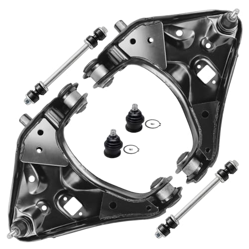Image of Detroit Axle - Front End Control Arms Kit for Ford Explorer Ranger Mazda B3000 B4000 Mercury Mountaineer, 2 Lower Control Arm with Ball Joints 2 Upper Ball Joints 2 Sway Bar Ends Replacement