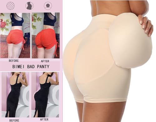 Image of BIMEI 2PS Sponge Hip Pads padded Women Butt Hip Up Padded Enhancer Thigh Pads Butt Lifter Crossdressing Padded Underwear
