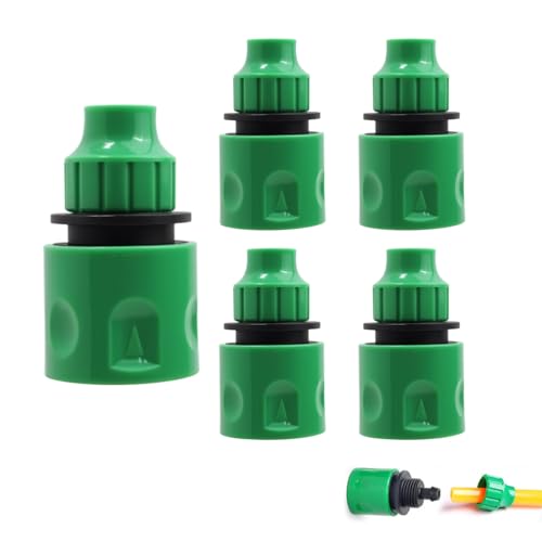 Jecdfs 5pcs raccords de Tuyau en Plastique 4/7 et 8/11,Raccord Rapide de Tuyau d'Arrosage en Plastique,Accessoires Essentiels pour Jardin, Arroseurs et Systèmes d'Irrigation