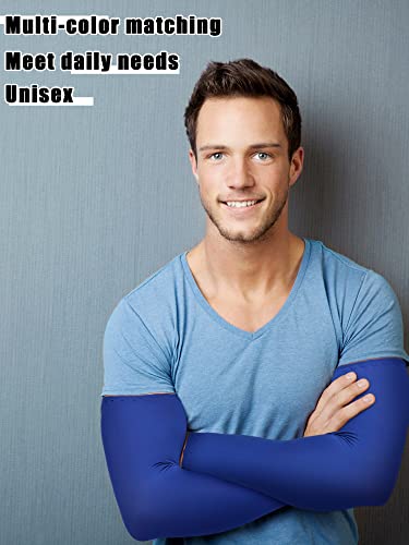 Image of Boao 10 Pcs UV Arm Sleeves Tattoo Cover | UV Sun Protection for Outdoor Activities, Stretchy Breathable Arm Sleeves, Cooling Compression for Sports Cycling Running